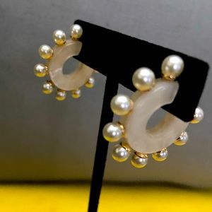 Pearl studded earrings